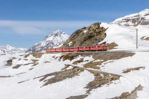 ABe 4/4 III 56: RhB ABe 4/4 III 51+56 (Berninapass, GR/CH)