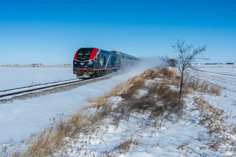 Amtrak ALC-42 314 at Leverett, Il, USA