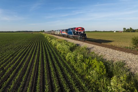 Amtrak GP38-3 751 - South Raub, Indiana (USA)