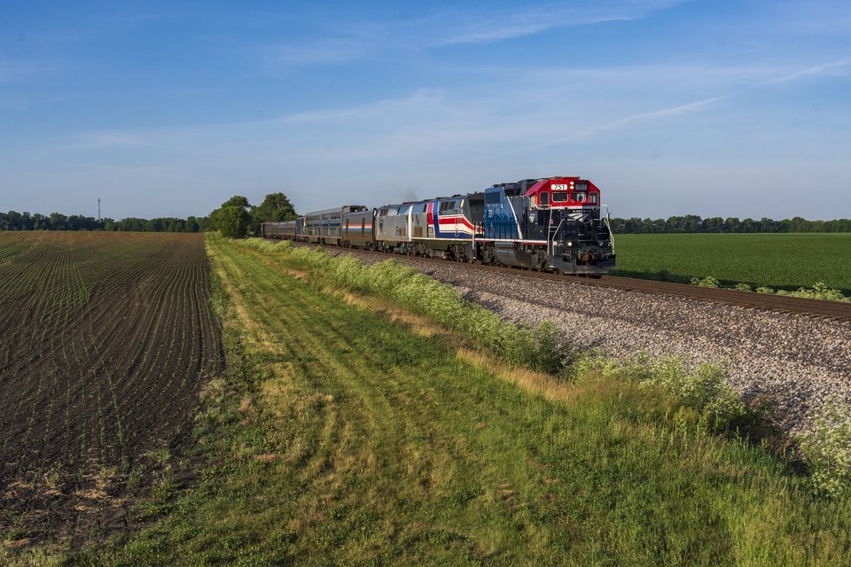 Amtrak GP38-3 751 - South Raub, Indiana (USA)