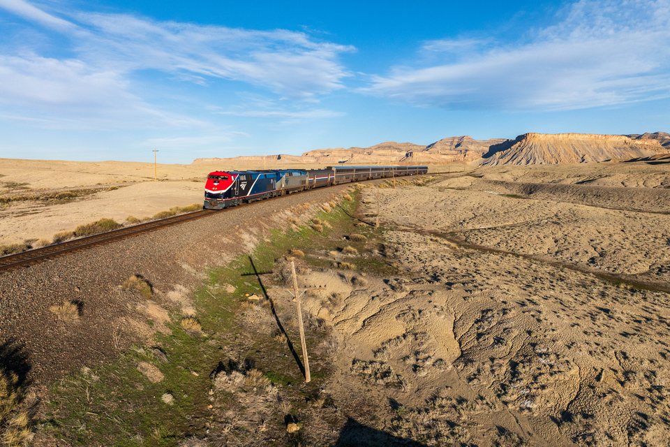 Amtrak P42DC 79 and 193 - Thompson Springs, Utah (USA)