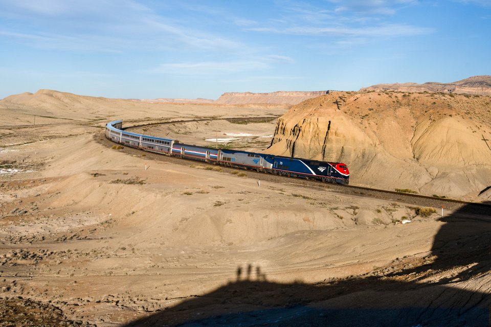 Amtrak P42DC 79 and 193 - Thompson Springs, Utah (USA)