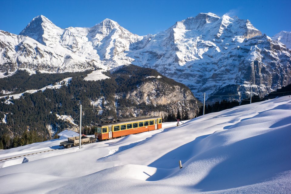 BLM (Bergbahn Lauterbrunnen–Mürren): BLM Be 4/4 22 (Winteregg, BE/CH)