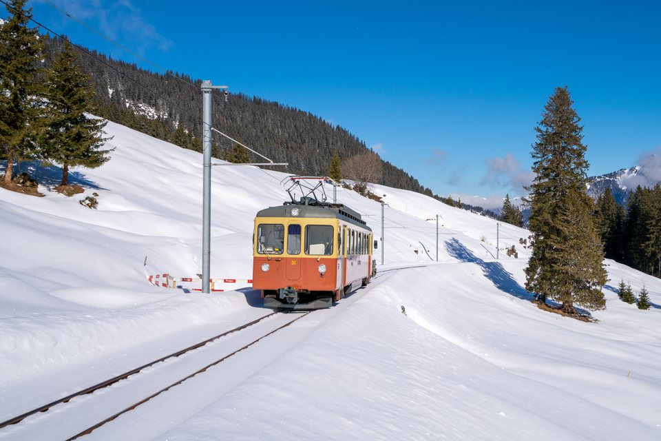 BLM (Bergbahn Lauterbrunnen–Mürren): BLM Be 4/4 31 (Winteregg, BE/CH)