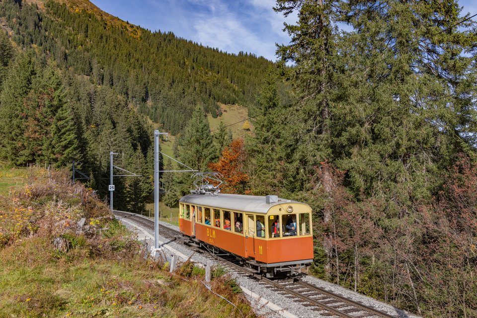 BLM (Bergbahn Lauterbrunnen–Mürren): CFe 2/4 11 / CH-Grütschalp