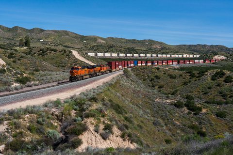 BNSF (Burlington Northern Santa Fe): BNSF 6313 - Cajon Pass, California (USA)