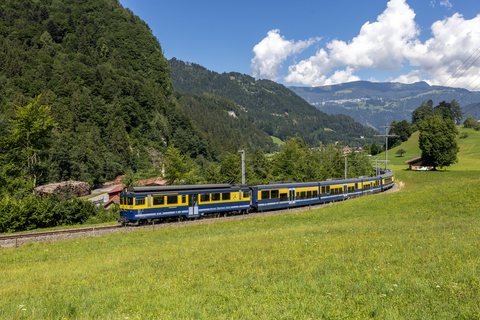 BOB (Berner Oberland Bahn): BOB ABeh 4/4 II 313 (Gsteigwiler, BE/CH)