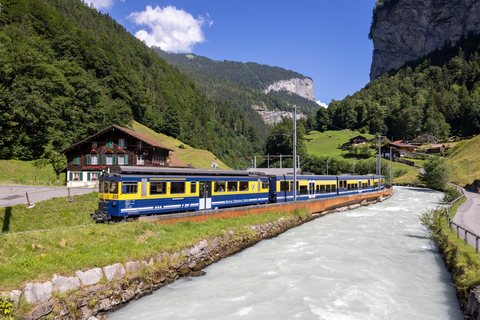 BOB (Berner Oberland Bahn): BOB ABeh 4/4 II 313 (Lauterbrunnen, BE/CH)