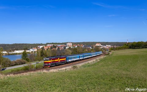 ČD (České dráhy): ČD 754 043 + R Rožmberk 654 Brno hl.n. - České Budějovice
