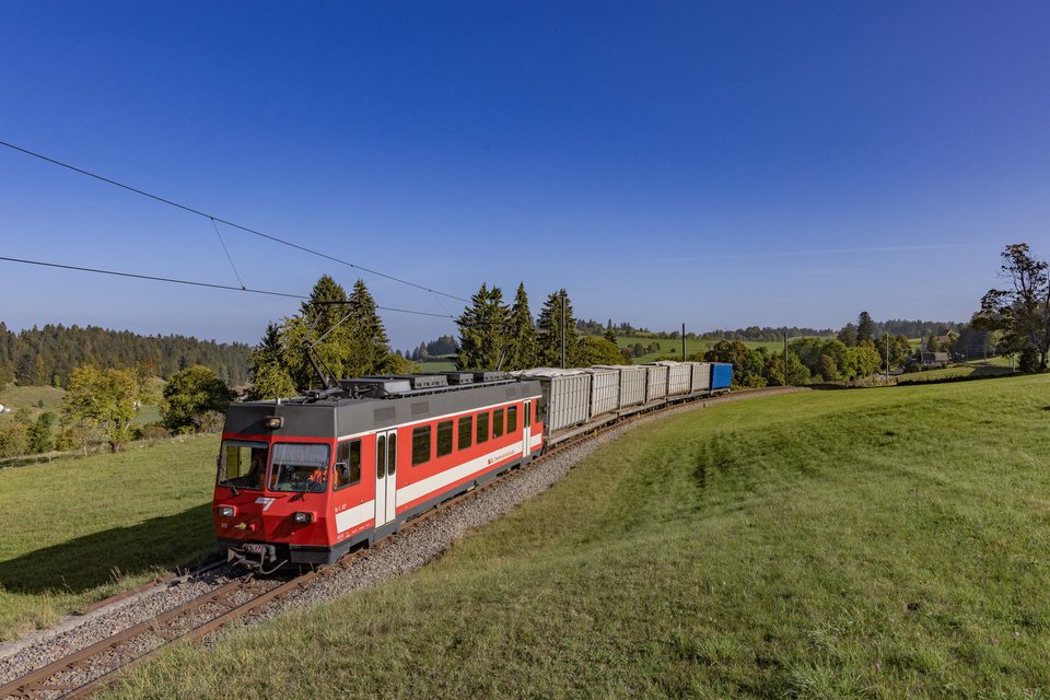 CJ (Chemins de fer du Jura): Be 4/4 617 / CH-La Cibourg