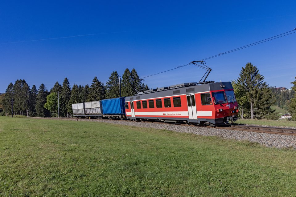 CJ (Chemins de fer du Jura): Be 4/4 617 / CH-La Cibourg