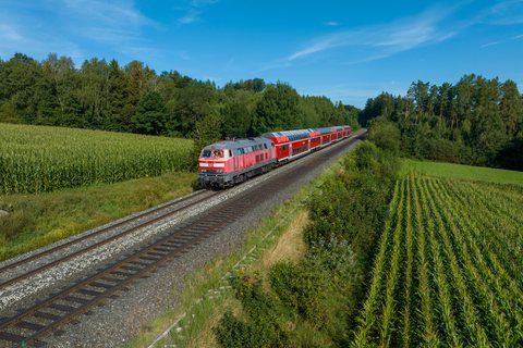 DB 218 404 at Marktredwitz, BY, DE