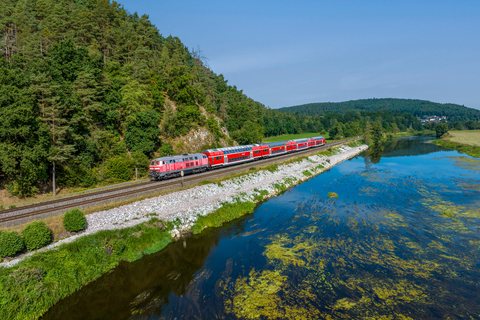 DB 218 404 at Nabburg, BY, DE