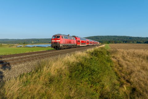 DB 218 423 at Wiesau, BY, DE