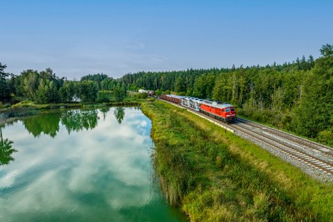 DB 233 127 at Wiesau, BY, DE