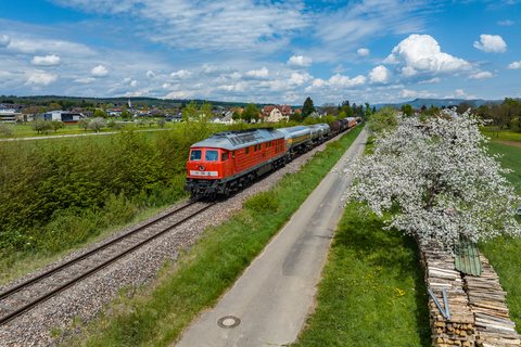 DB Cargo 232 609-8 at Erzingen, BW, DE