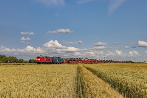 DB Fernverkehr: BR 218 380 + 454 / DE-Klanxbüll