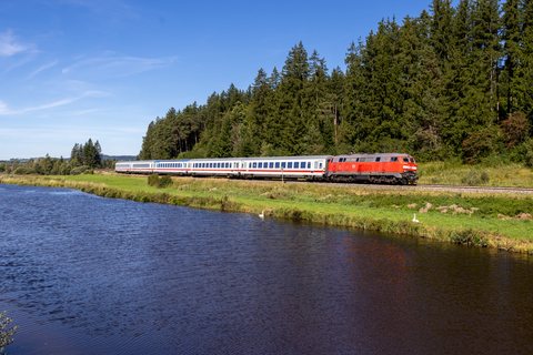 DB Fernverkehr: DB 218 414 (Aitrang - Ruderatshofen, BY/DE)