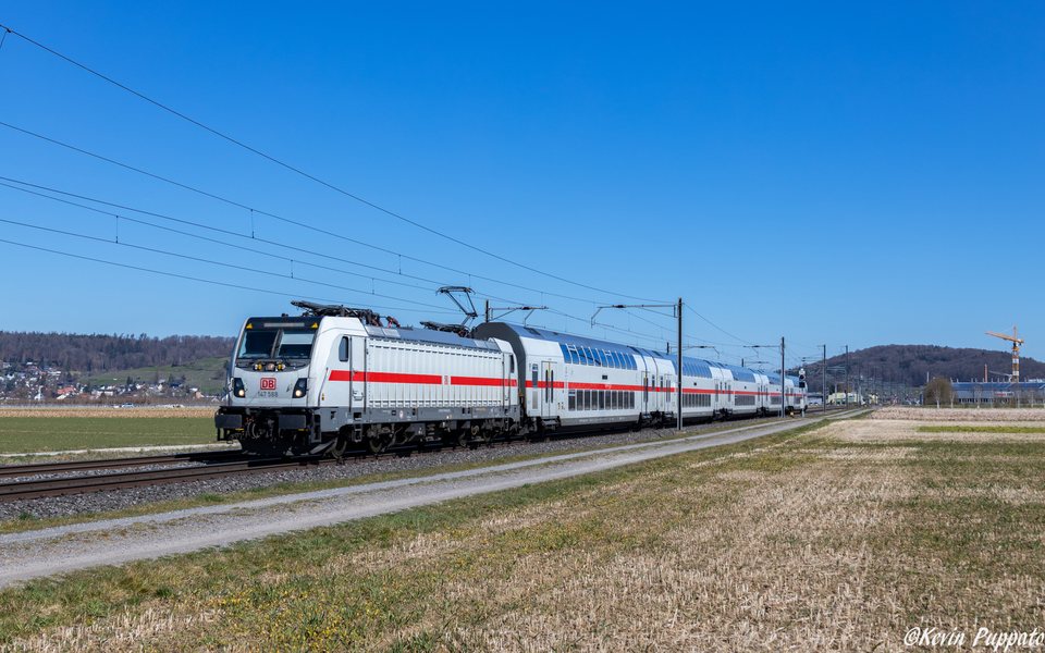 DB Fernverkehr: DB Br 147 588 + IC 483 STUG-ZUE