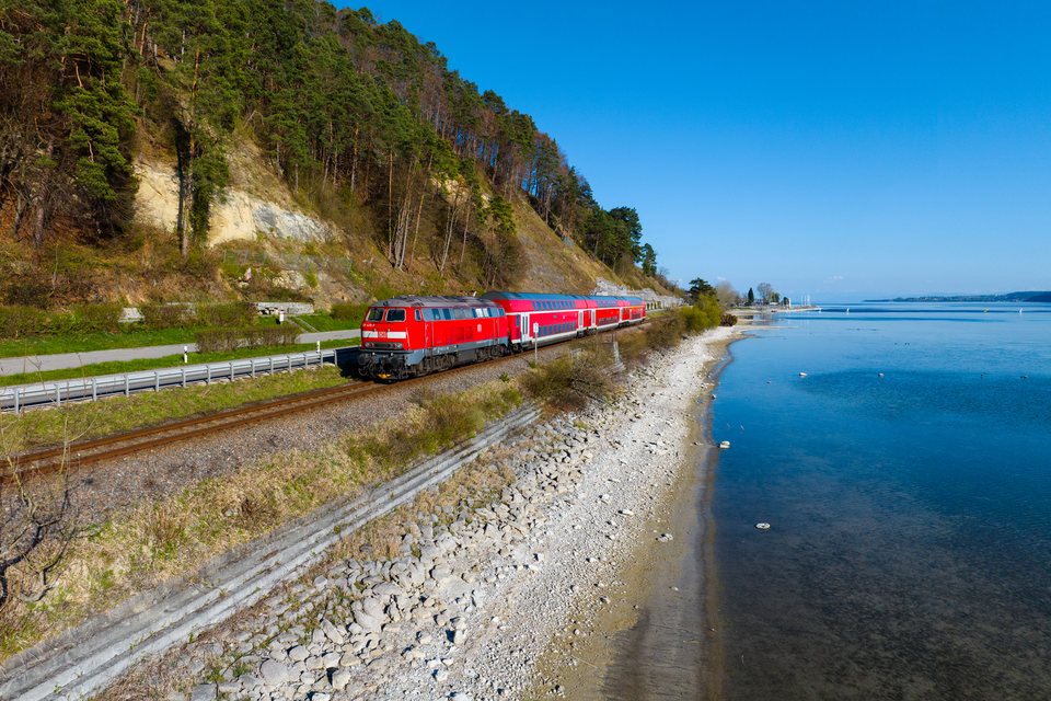 DB Regio: DB 218 429 at Sipplingen, BW, DE