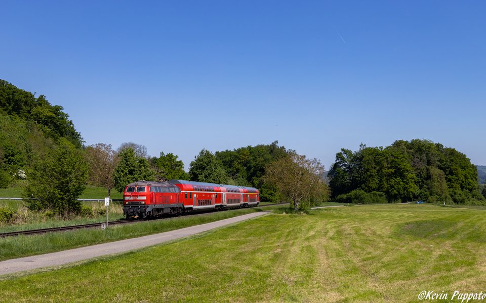 DB Regio: DB Br 218 429 + RE 3053 BAD-Friedrichshafen Stadt