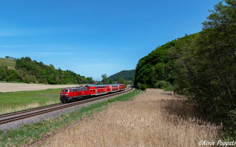 DB Regio: DB Br 218 429 + RE 3056 Friedrichshafen Stadt-BAD