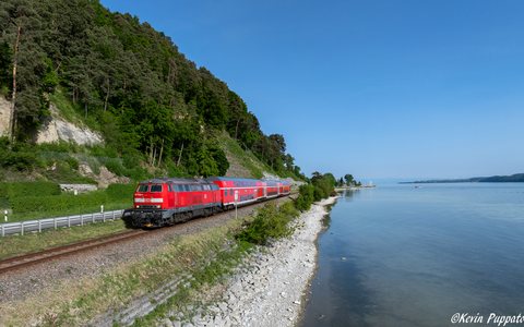 DB Regio: DB Br 218 429 + RE 3065 BAD-Friedrichshafen Stadt