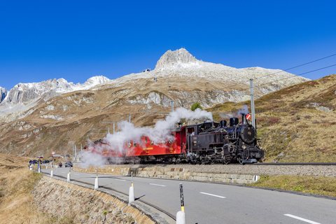 DFB (Dampfbahn Furka Bergstrecke): HG 3/4 4 / CH-Oberalppass