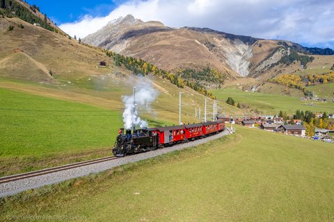HG 3/4 4 (DFB (Dampfbahn Furka Bergstrecke)): DFB HG 3/4 Nr. 4 (Rueras, GR/CH)