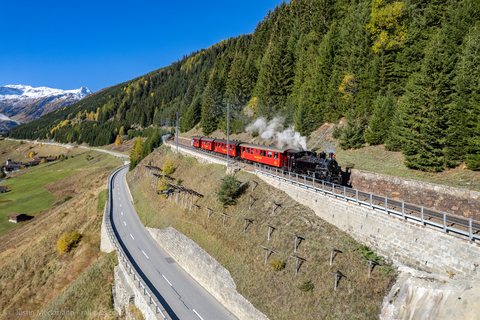 HG 3/4 4 (DFB (Dampfbahn Furka Bergstrecke)): DFB HG 3/4 Nr. 4 (Tschamut, GR/CH)