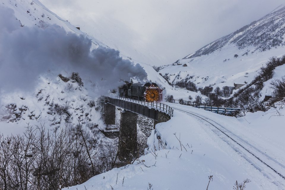 Xrotd R12, HG 3/4 4 (DFB (Dampfbahn Furka Bergstrecke)): Fotofahrt R12 (Realp, CH)