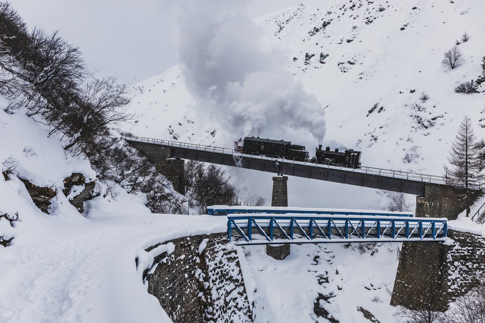 Xrotd R12, HG 3/4 4 (DFB (Dampfbahn Furka Bergstrecke)): Fotofahrt R12 (Realp, CH)