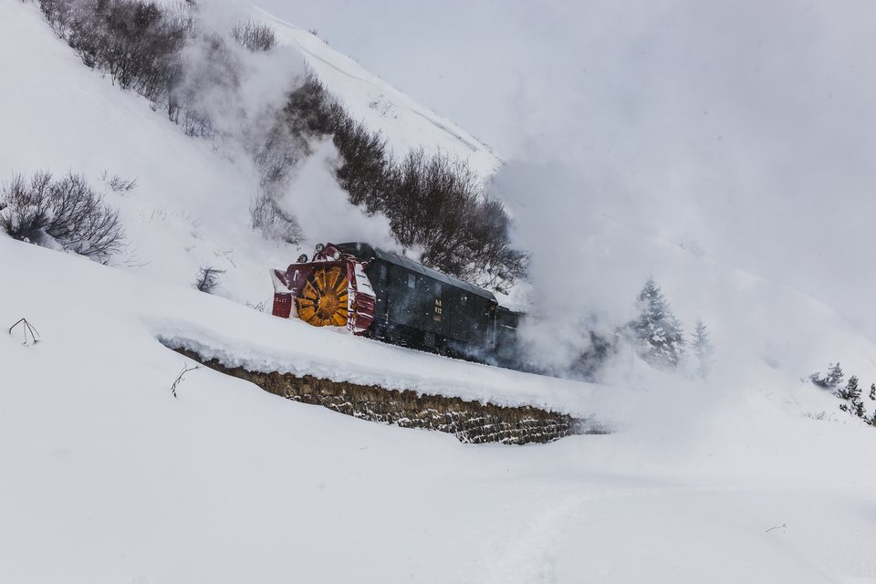 Xrotd R12, HG 3/4 4 (DFB (Dampfbahn Furka Bergstrecke)): Fotofahrt R12 (Realp, CH)
