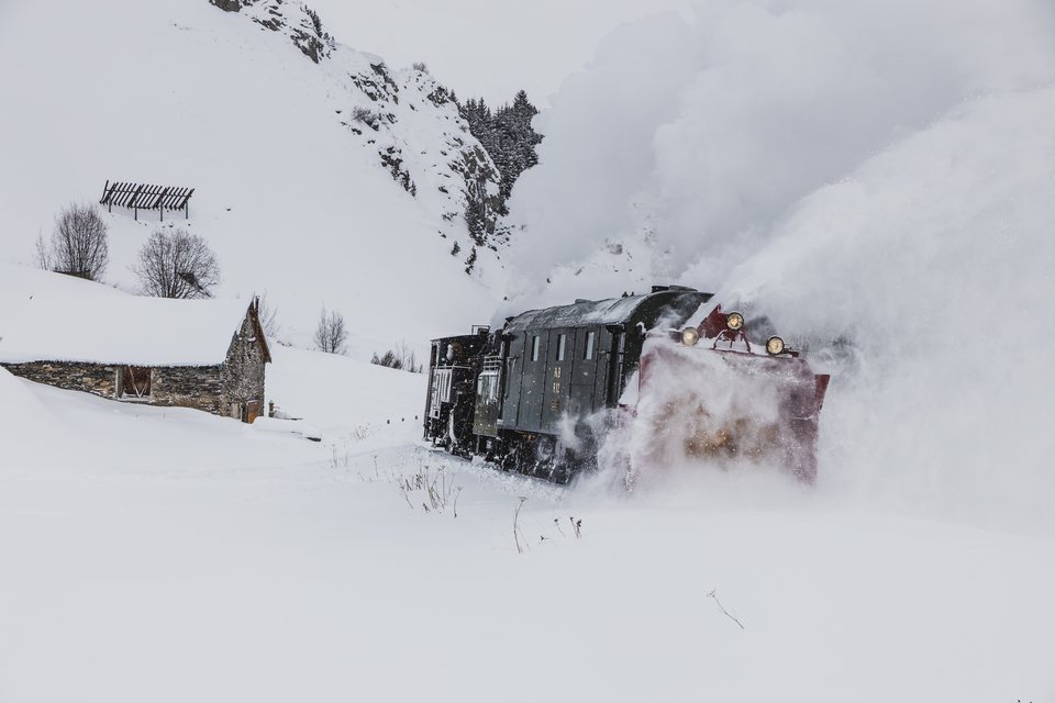 Xrotd R12, HG 3/4 4 (DFB (Dampfbahn Furka Bergstrecke)): Fotofahrt R12 (Realp, CH)