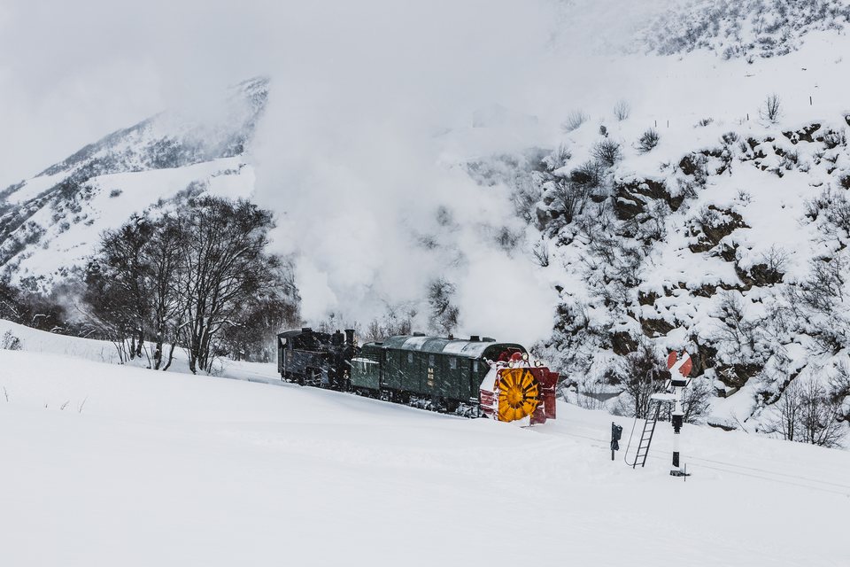 Xrotd R12, HG 3/4 4 (DFB (Dampfbahn Furka Bergstrecke)): Fotofahrt R12 (Realp, CH)