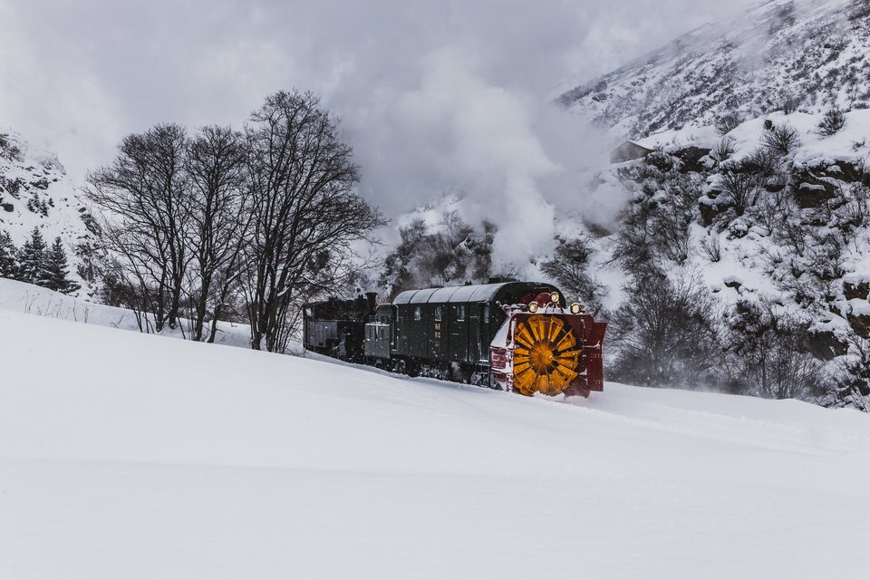 Xrotd R12, HG 3/4 4 (DFB (Dampfbahn Furka Bergstrecke)): Fotofahrt R12 (Realp, CH)