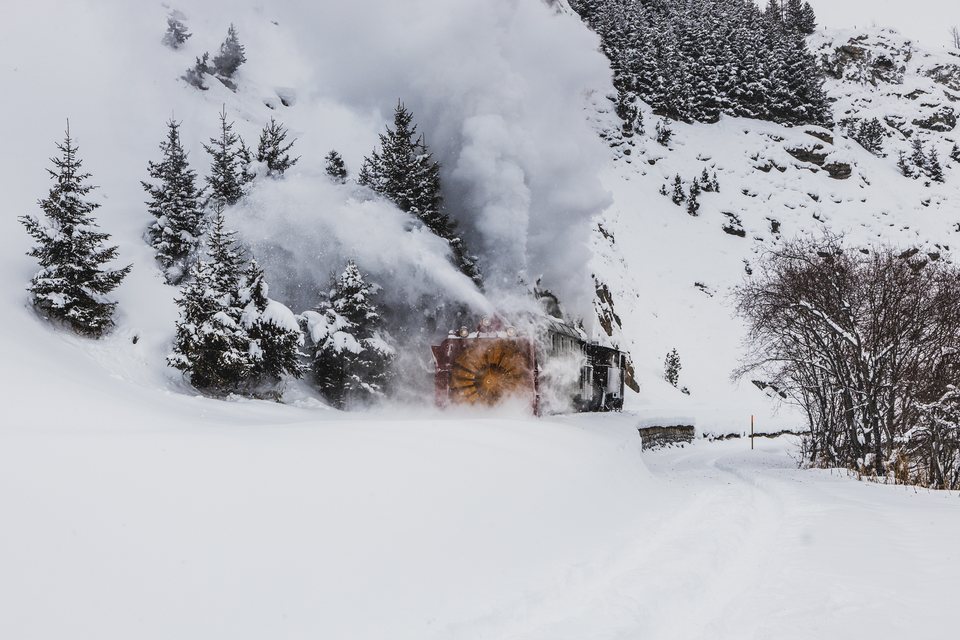 Xrotd R12, HG 3/4 4 (DFB (Dampfbahn Furka Bergstrecke)): Fotofahrt R12 (Realp, CH)