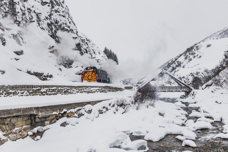 Xrotd R12, HG 3/4 4 (DFB (Dampfbahn Furka Bergstrecke)): Fotofahrt R12 (Realp, CH)
