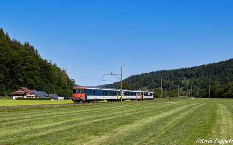 RBe 540 (RBe 4/4) 074 (DSF Koblenz): DSF BDt EW II + RBe 540 074 -- EXT W - BMA