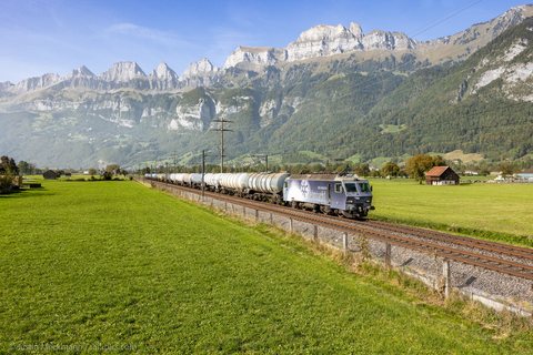 EDG (Eisenbahndienstleister GmbH): EDG Re 446 017 (Walenstadt, SG/CH)