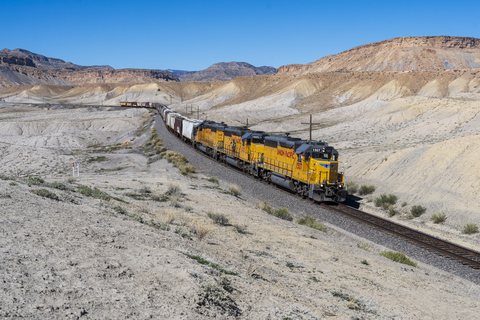 EMD GP40M 1507, EMD SD40N 1605, EMD SD40N 1640: UP 1507, 1605 and 1640 - Thompson Springs, Utah (USA)