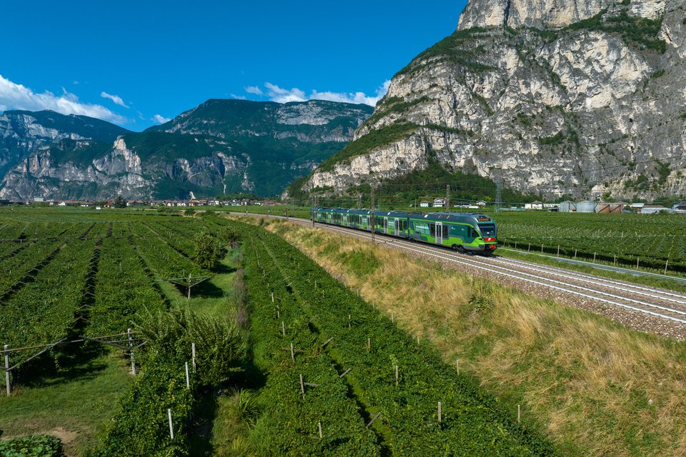 FS ETR 170 at Mezzocorona, Trento, IT