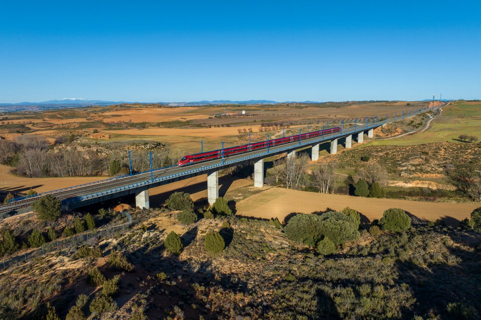 FS ETR 400 at Cabolafuente, Aragon, Spain