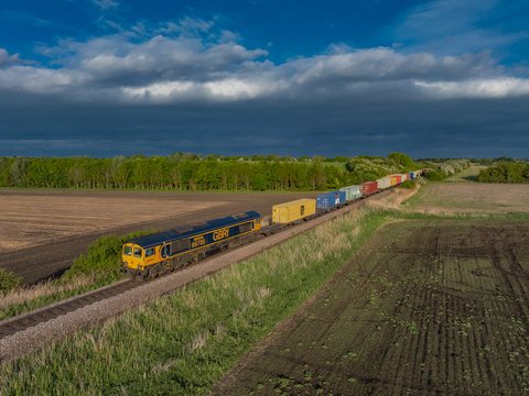 GBRf: Class 66 705 / UK-Ely