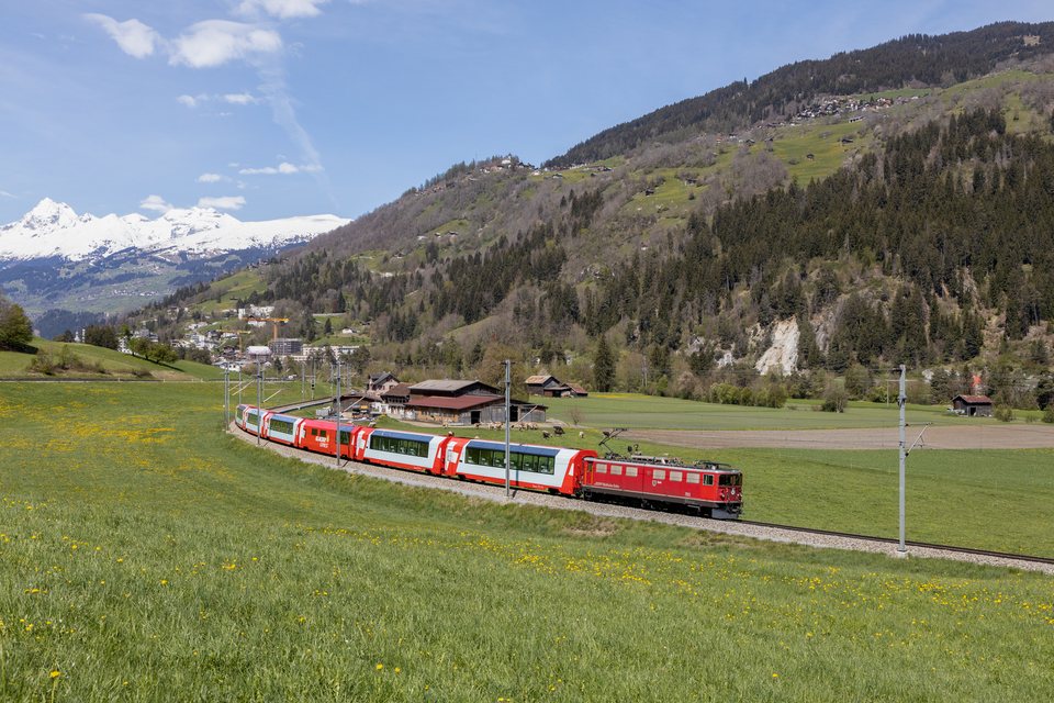 Ge 6/6 702: RhB Ge 6/6 II 702 / Ilanz (GR/CH)