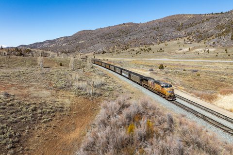 GE AC4400CW 5555: UP 5555 - Soldier Summit, Utah (USA)