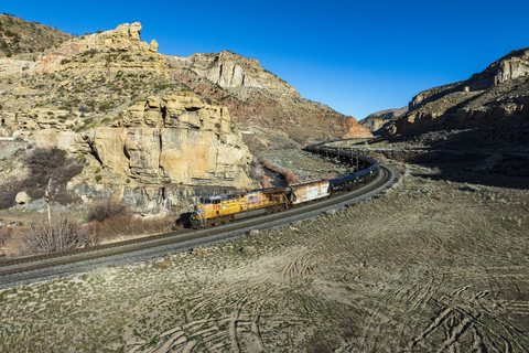 GE ES44AC 5291: UP 5291 - Castle Gate, Utah (USA)