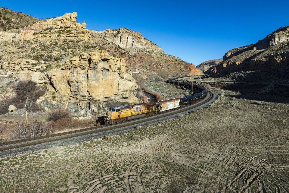 GE ES44AC 5291: UP 5291 - Castle Gate, Utah (USA)
