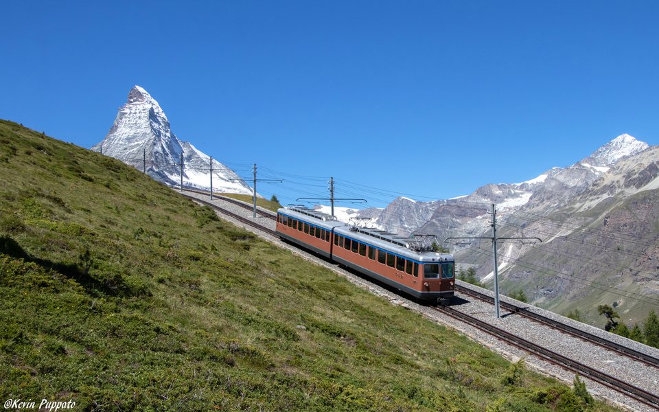 GGB (Gornergrat Bahn): GGB Bhe 4/8 3043