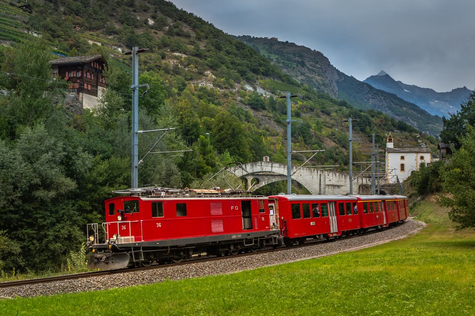 HGe 4/4 I 36: MGB Historic HGe 4/4 36 / Stalden VS